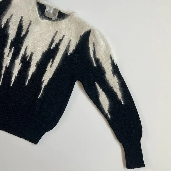 Vintage Christine Fuzz and Knit Sweater - Picture 3 of 6